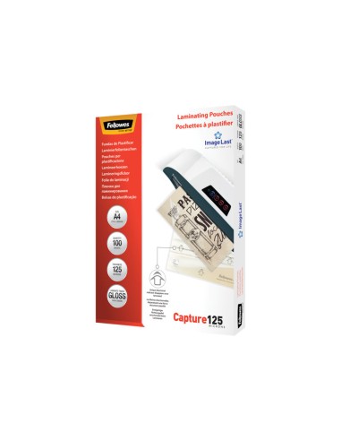 FUNDA PLASTIFICAR FELLOWES 125 MICRAS...