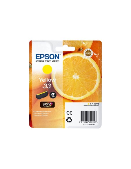 CARTUCHO EPSON 33 YELLOW EXPRESSION HOME XP-63 830 EXPRESSION PREMIUM XP-530