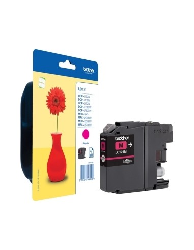 CARTUCHO BROTHER LC121 MAGENTA J552DW...