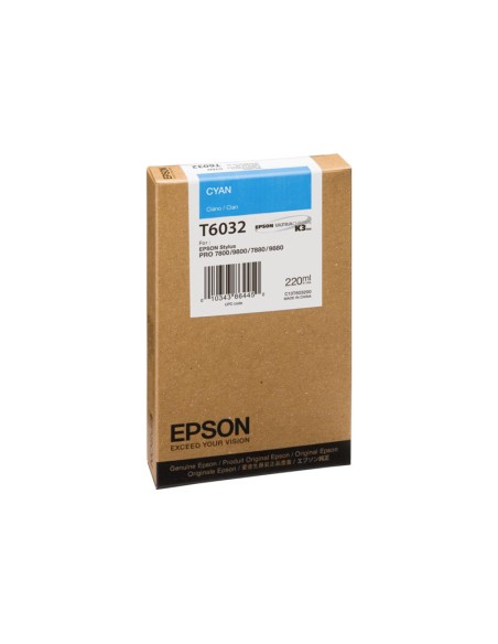 CARTUCHO EPSON T6032 CYAN STYLUS PRO 7800/7880/9800/9880