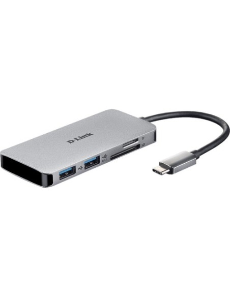 PUERTO REPLICADOR USB-C D-LINK HDMI + 2XUSB 3.0 + USB-C + SD + MICRO SD