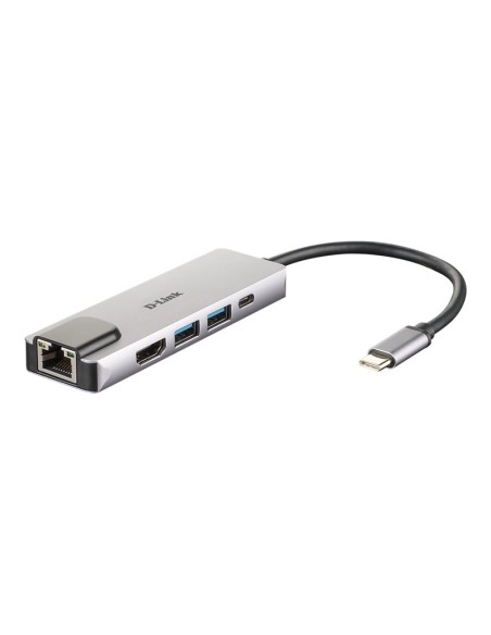 PUERTO REPLICADOR USB-C D-LINK HDMI + RJ45 + 2XUSB 3.0 + USB-C
