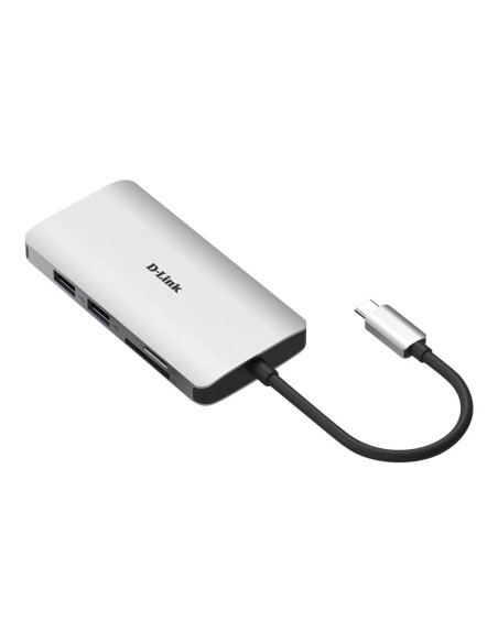 PUERTO REPLICADOR USB-C D-LINK HDMI + RJ45 + 3XUSB 3.0 + USB-C + SD + MICRO SD