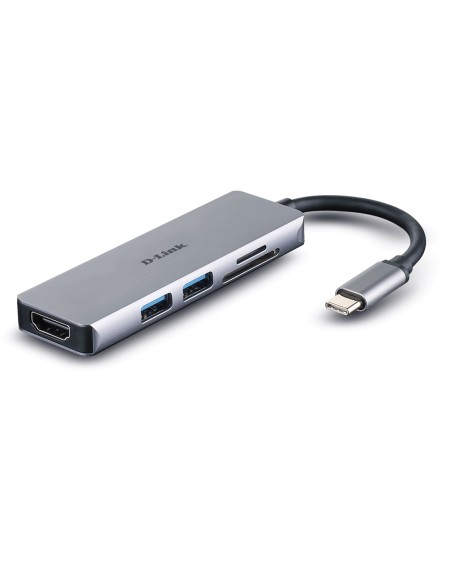 PUERTO REPLICADOR USB-C D-LINK HDMI + 2XUSB 3.0 + SD + MICRO SD