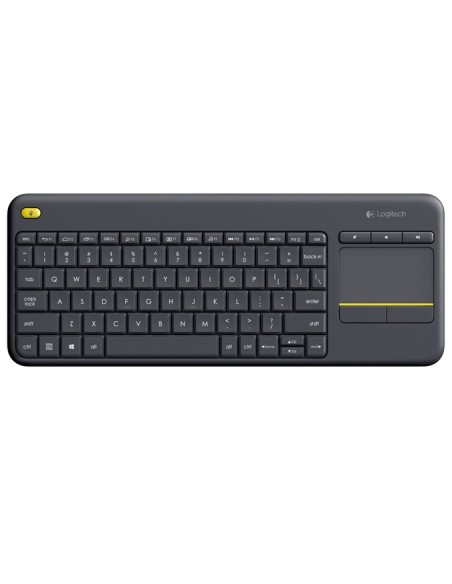 TECLADO LOGITECH WIRELESS K400 PLUS KEYBOARD BLACK TOUCHPAD