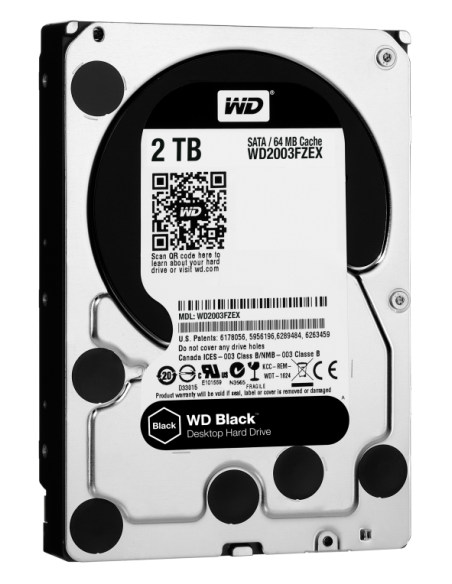 DISCO DURO 2TB SATA6 64MB 7200RPM WESTERN CAVIAR BLACK