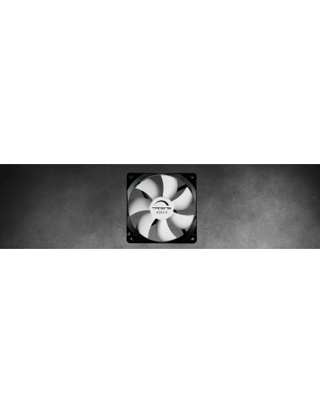 VENTILADOR 12CM 120X120X25MM TACENS AURAII 12BDA BLACK/WHITE