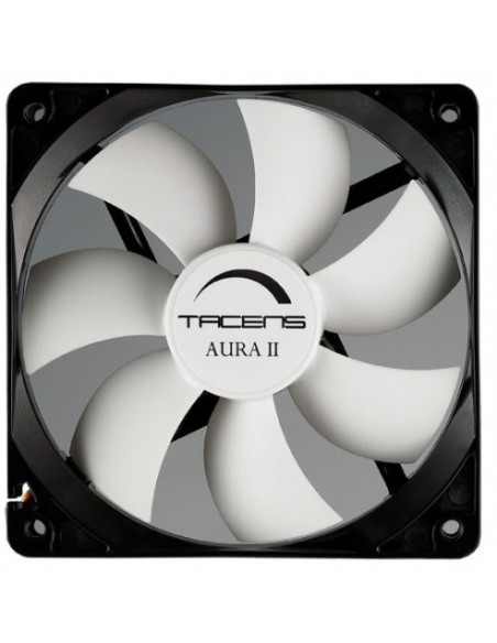 VENTILADOR 12CM 120X120X25MM TACENS AURAII 12BDA BLACK/WHITE