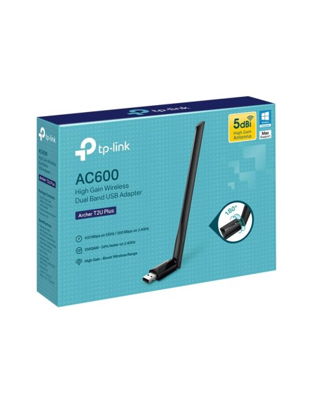 ADAPTADOR WIFI TP-LINK AC600 ARCHER T2U PLUS USB