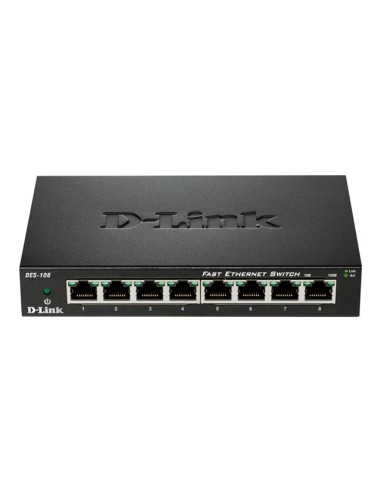 SWITCH D-LINK DES-108 10/100 8...