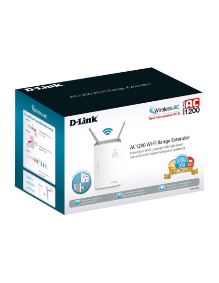 REPETIDOR WIFI EXTENDER D-LINK DAP-1620 AC1200 1200MPBS DUAL BAND