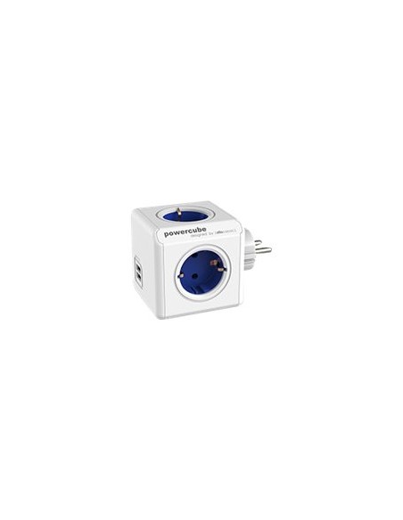 REGLETA POWERCUBE ORIGINAL USB 4 TOMAS WHITE/BLUE