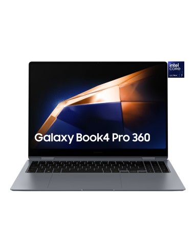 PORTATIL 360 SAMSUNG GALAXY BOOK4 PRO 360 CORE ULTRA 7 155H 16GB 512GB SSD 16 WQXGA+ TACTIL W11P MOONSTONE GRAY