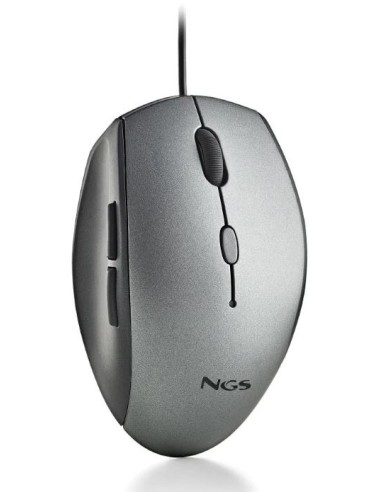 MOUSE NGS MOTH 1600 DPI GRAY USB / USB-C