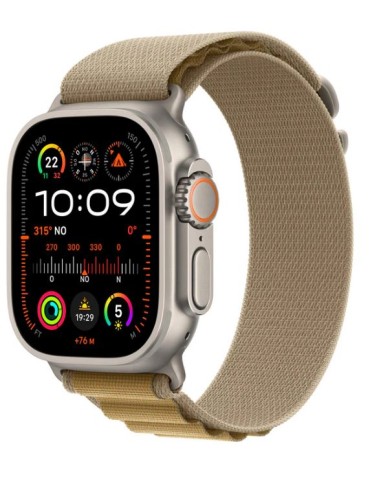 APPLE WATCH ULTRA 2 GPS + CELL 49MM NATURAL TITANIUM + CORREA TAN ALPINE LOOP MEDIUM