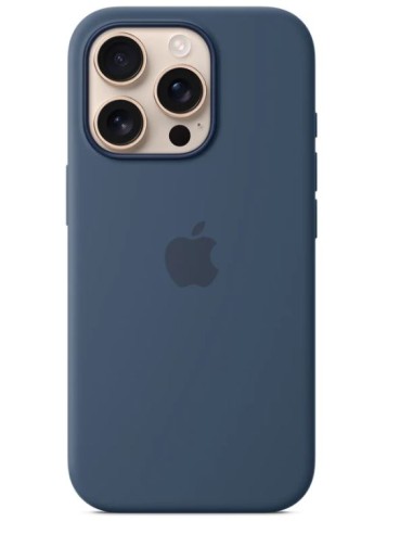 FUNDA IPHONE 16 PRO APPLE SILICONA DENIM MAGSAFE