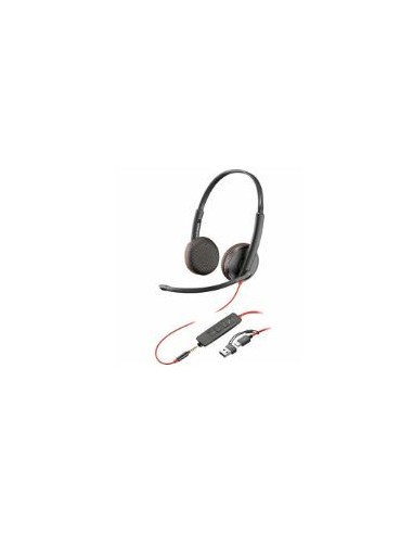 AURICULAR + MIC POLY BLACKWIRE 3225...