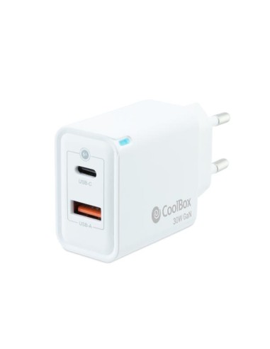 CARGADOR USB-C COOLBOX 30W 3A 1XUSB...