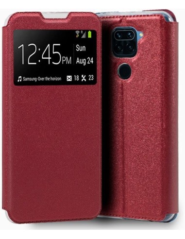 FUNDA MOVIL COOL FLIP COVER WINDOW RED REDMI NOTE 9