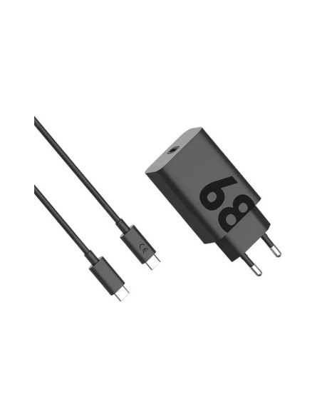 CARGADOR USB-C MOTOROLA 68W BLACK + CABLE USB-C USB-C
