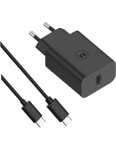 CARGADOR USB-C MOTOROLA 30W BLACK +...