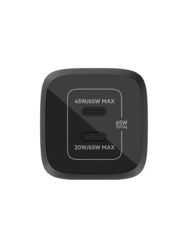 CARGADOR USB-C BELKIN 65W 2XUSB-C BLACK