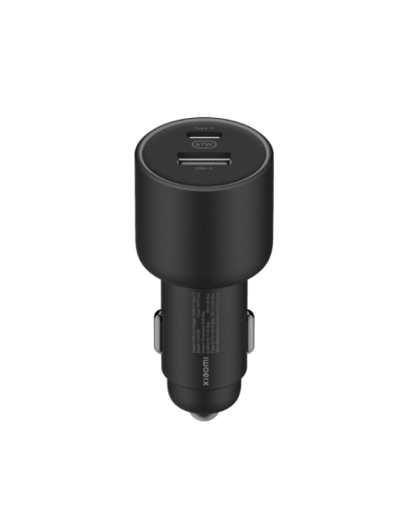 CARGADOR USB XIAOMI MI CAR CHARGER 67W USB-C USB BLACK + CABLE USB-C PARA COCHE