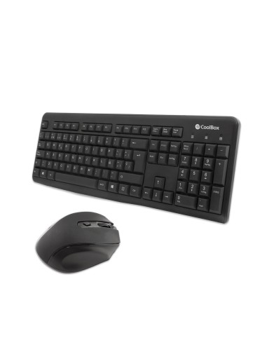 TECLADO + MOUSE COOLBOX WIRELESS USB...