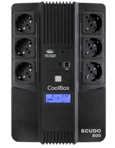 S.A.I. COOLBOX SCUDO 3 800VA 480W USB...