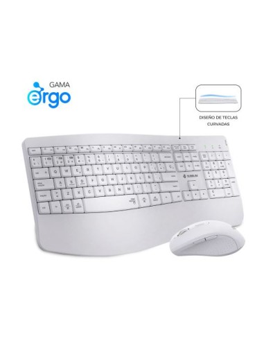 TECLADO + MOUSE SUBBLIM WIRELESS ERGO...