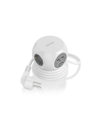 REGLETA AISENS 3 TOMAS + 2 USB-C +...
