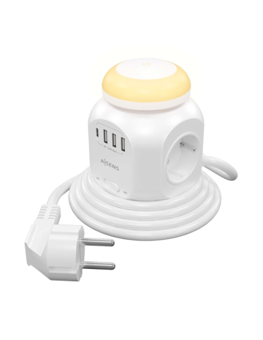 REGLETA AISENS 4 TOMAS + USB-C + 3...