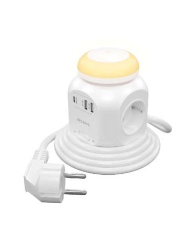 REGLETA AISENS 4 TOMAS + USB-C PD 20W...