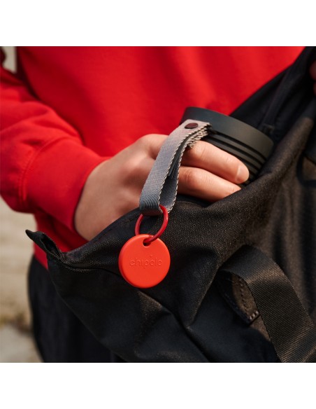 CHIPOLO POP TAG RED FIND MY APPLE / FIND MY DEVICE GOOGLE