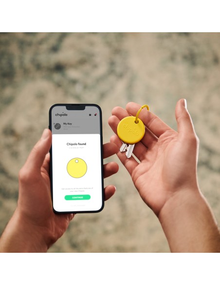 CHIPOLO POP TAG YELLOW FIND MY APPLE / FIND MY DEVICE GOOGLE