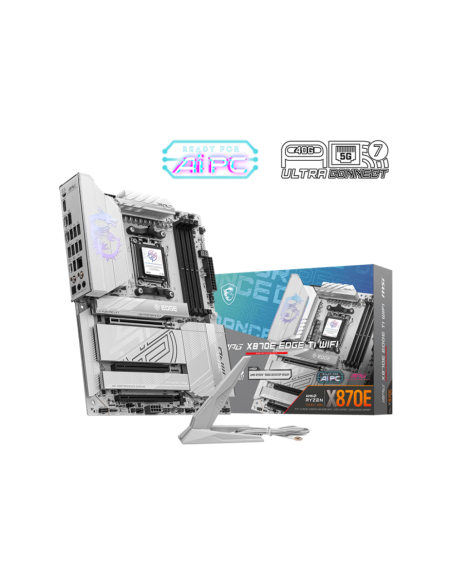 PLACA BASE MSI INTEL MPG X870E CARBON SOCKET AM5 ATX GRAFICA DDR5 M.2 GLAN USB 3.2 USB-C AUDIO 7.1 WHITE