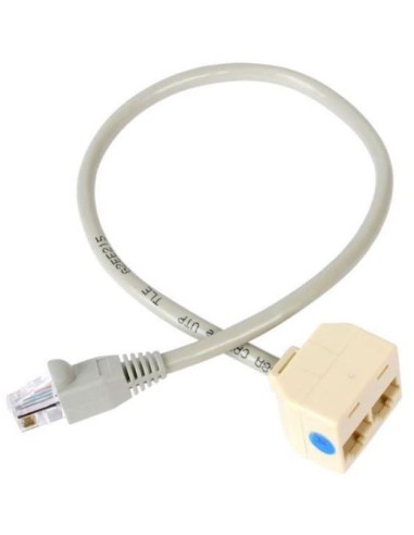 ADAPTADOR STARTECH RJ45 MACHO / 2X...