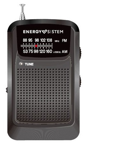 RADIO AM/FM ENERGY POCKET RADIO BLACK