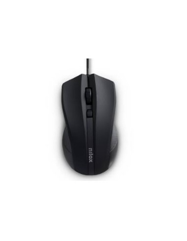 MOUSE NILOX OPTICO 1600DPI ERGONOMICO...