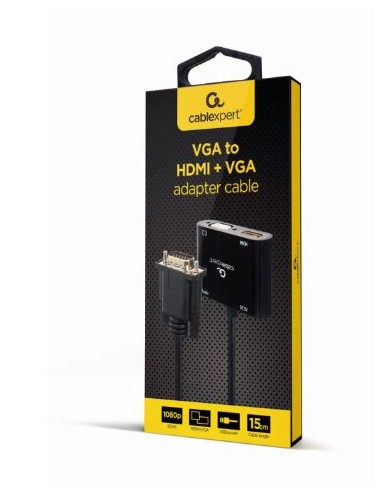 ADAPTADOR GEMBIRD VGA MACHO / HDMI...