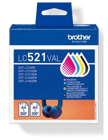 CARTUCHO BROTHER LC521 MULTIPACK...