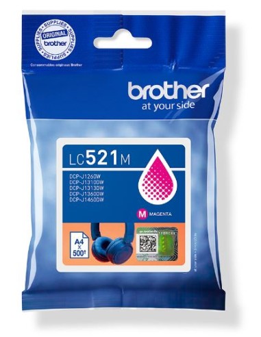 CARTUCHO BROTHER LC521 MAGENTA...