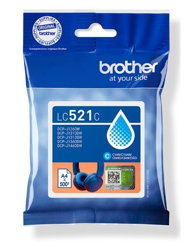 CARTUCHO BROTHER LC521 CYAN J1360DW...