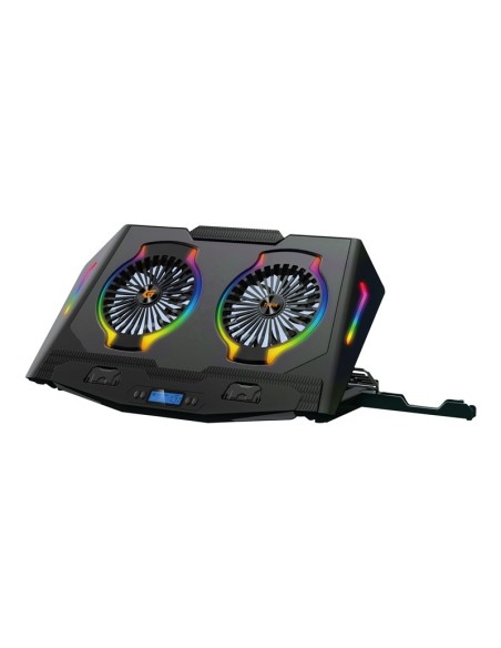 BASE REFRIGERADORA CONCEPTRONIC 17 2 VENTILADORES RGB BLACK