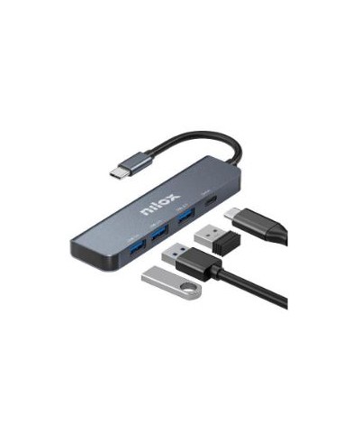 HUB NILOX USB-C 4 PUERTOS 3XUSB 3.0...