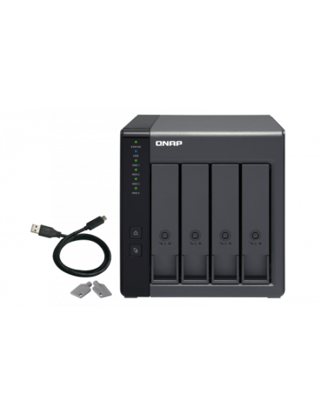 CABINA ALMACENAMIENTO QNAP TR-004 4 BAHIAS SATA USB3.2 BLACK