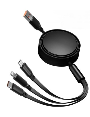 CABLE HT USB MACHO / USB-C + MICRO...