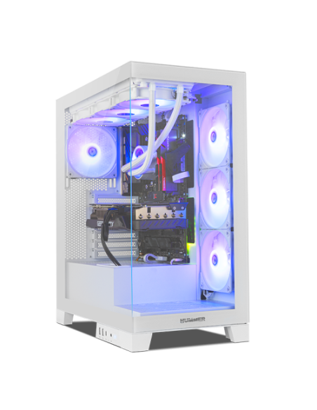 CAJA MEDIATORRE ATX NOX HUMMER GLOCK RGB WHITE USB 3.0