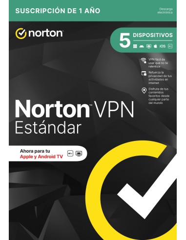 NORTON VPN STANDARD 1 USUARIO 5...
