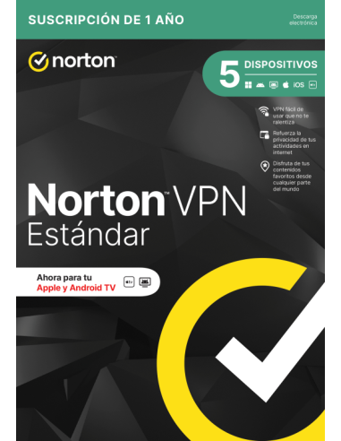 NORTON VPN STANDARD 1 USUARIO 5...